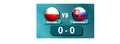 Poland - Slovakia. Football match statistics. European Championship. Infographics. Isolated objects.